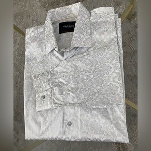 Maceoo Mens designer dress shirt long sleeve XXL